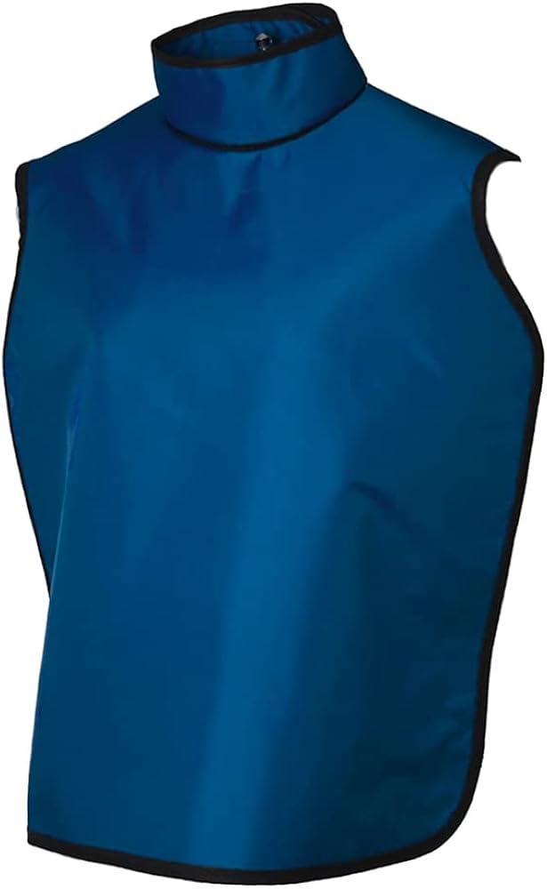 Adult Dental Radiation Lead Apron with Hanging Loops and Sewn in Thyroid Collar R3546