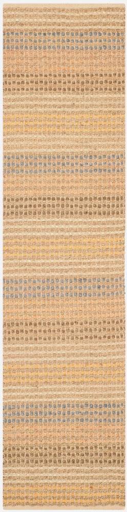 Brown 2 x 8 Handcrafted Stripe Runner D213