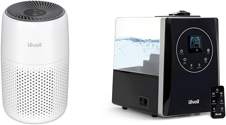 Air Purifier and Ultrasonic Humidifier Bundle with 3-in-1 Filter P4841