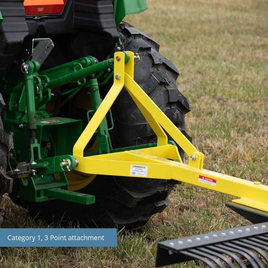 6 Landscape Rake for Compact Tractors G1422