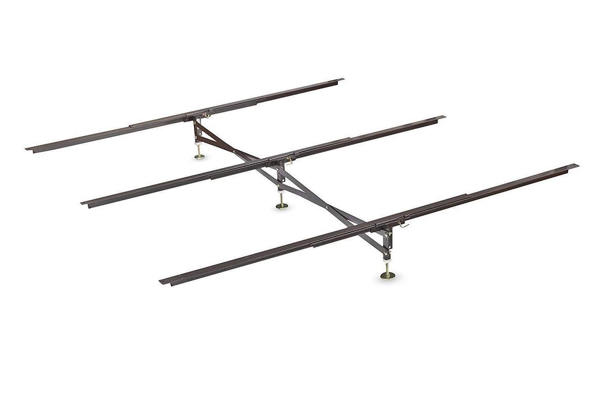 Black California King Steel Slat Bed Frame Q484
