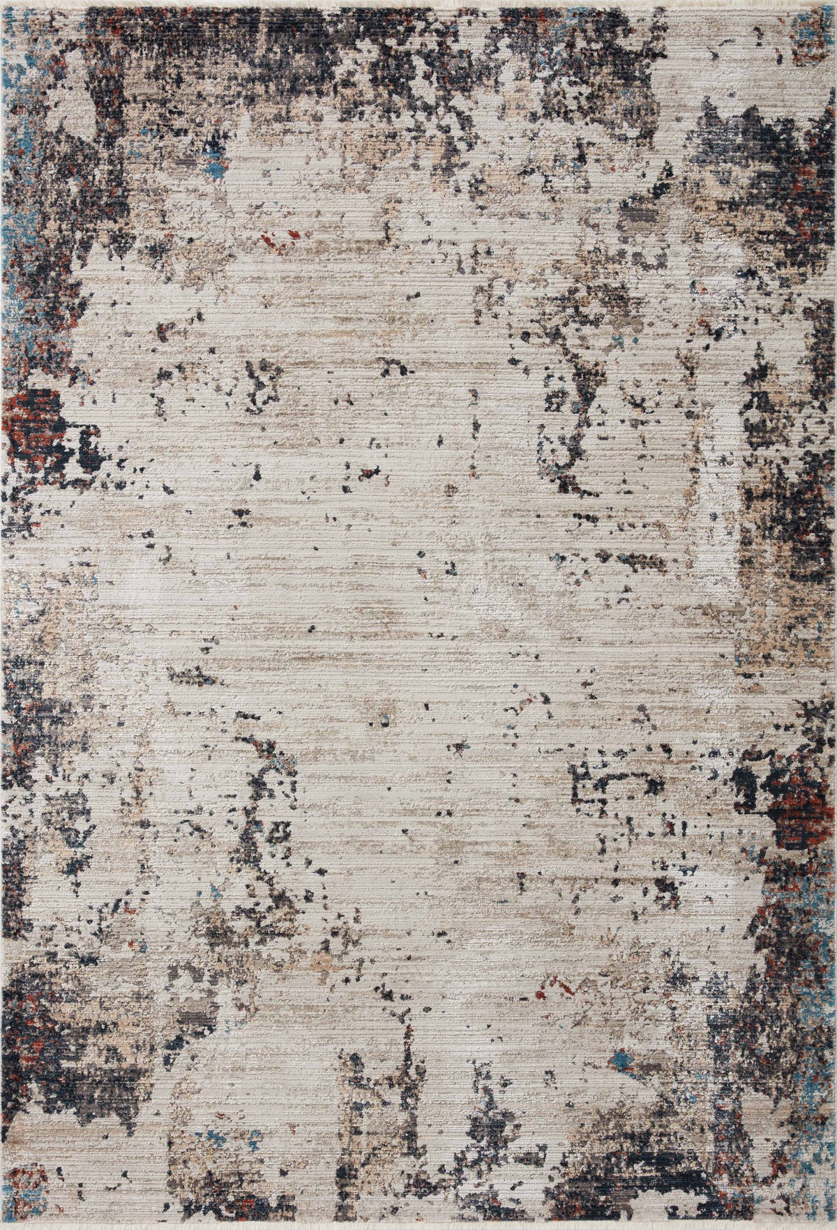 Ivory Charcoal 9'6 x 13' Rug Q79534