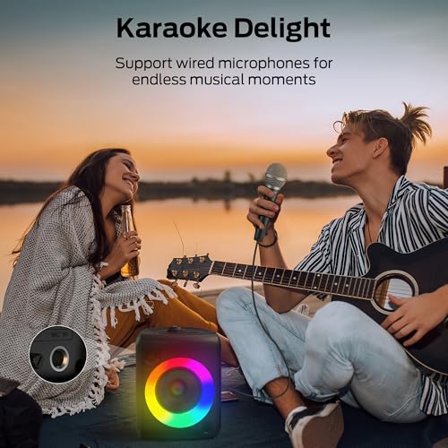 60W Portable Bluetooth Speaker with RGB Lighting J420