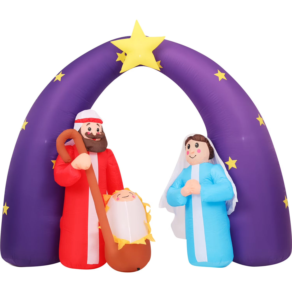 7 Ft. Christmas Nativity Scene Inflatable with LED Lights Z602997
