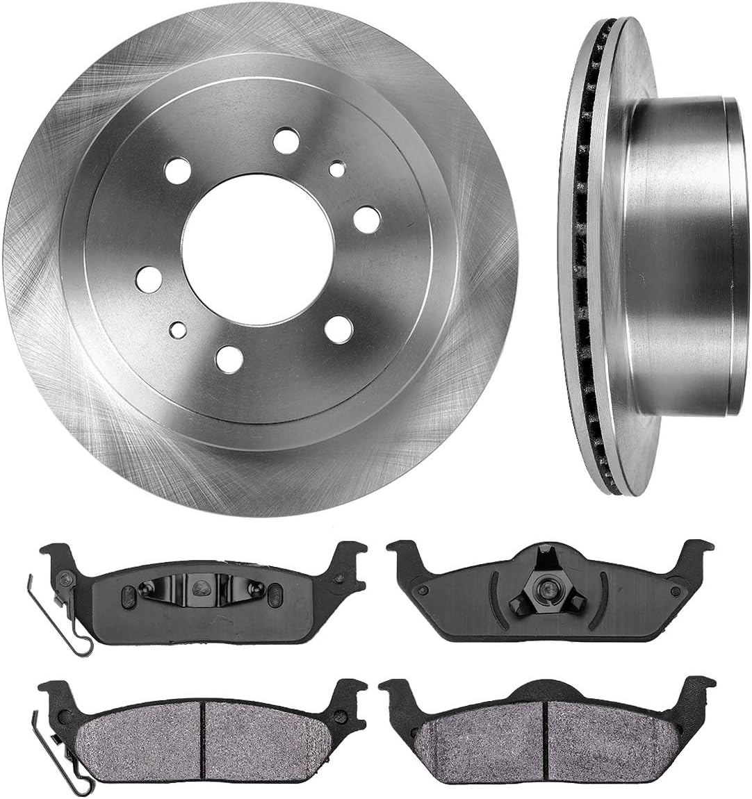 Brake Disc Rotors + Metallic Brake Pads T134