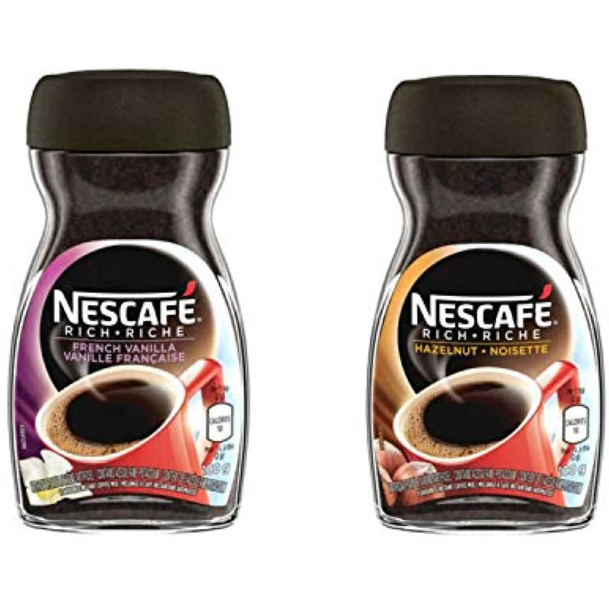 Nescafé Rich Instant Coffee Variety Bundle Hazelnut 100G French Vanilla 100G W101622