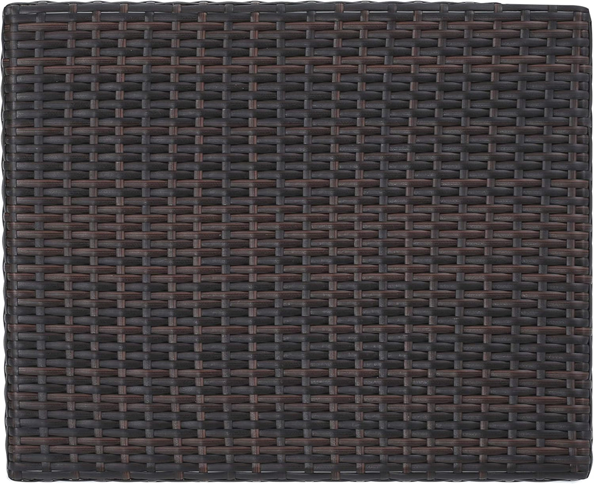 Multibrown Outdoor Wicker Accent Table V95179
