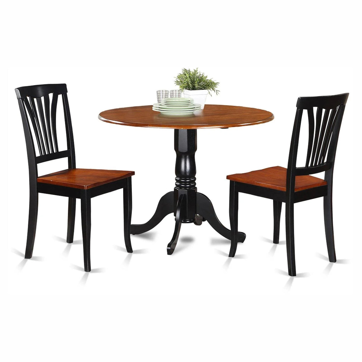 3-piece Wood Dining Table and Chairs H7121