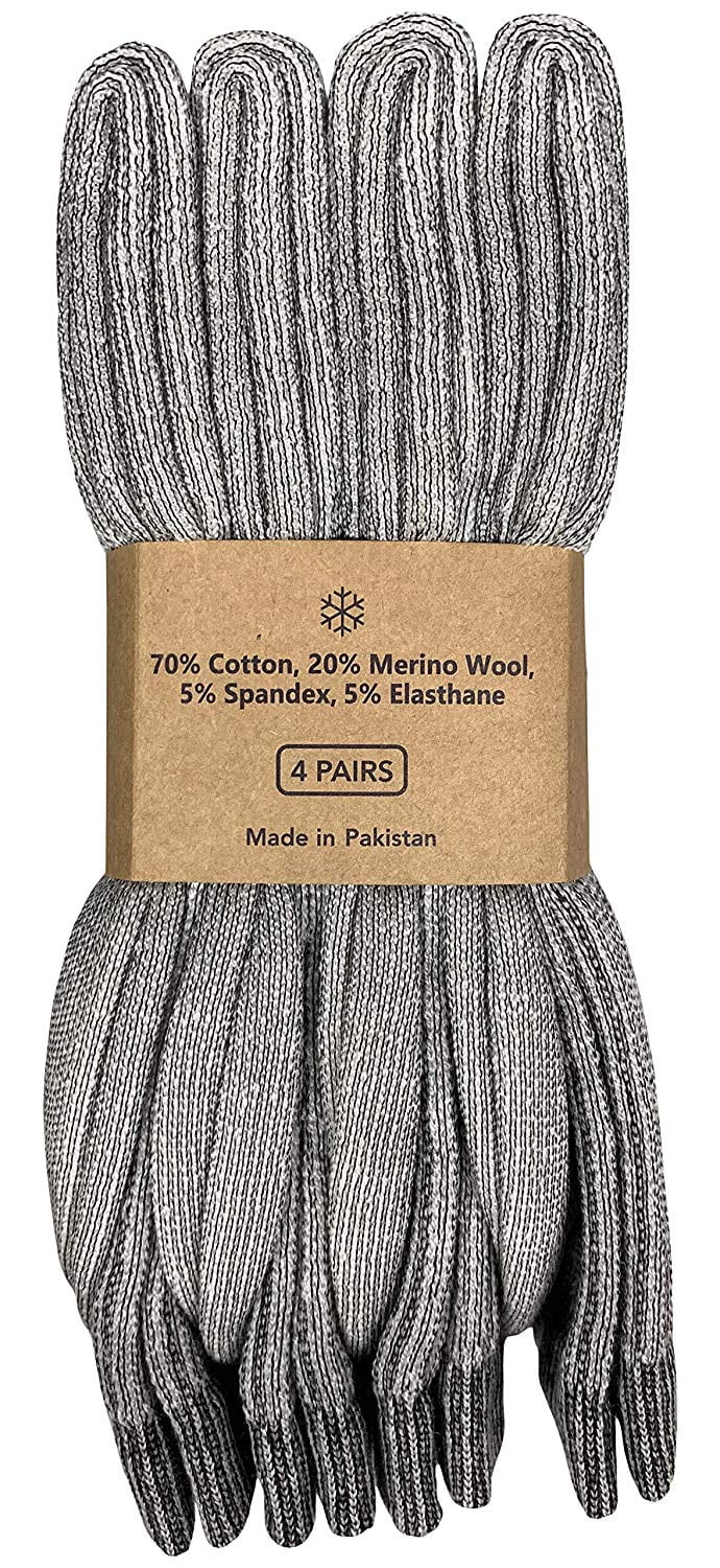 60 Pair Pack Merino Wool Thermal Boot Socks Z218225