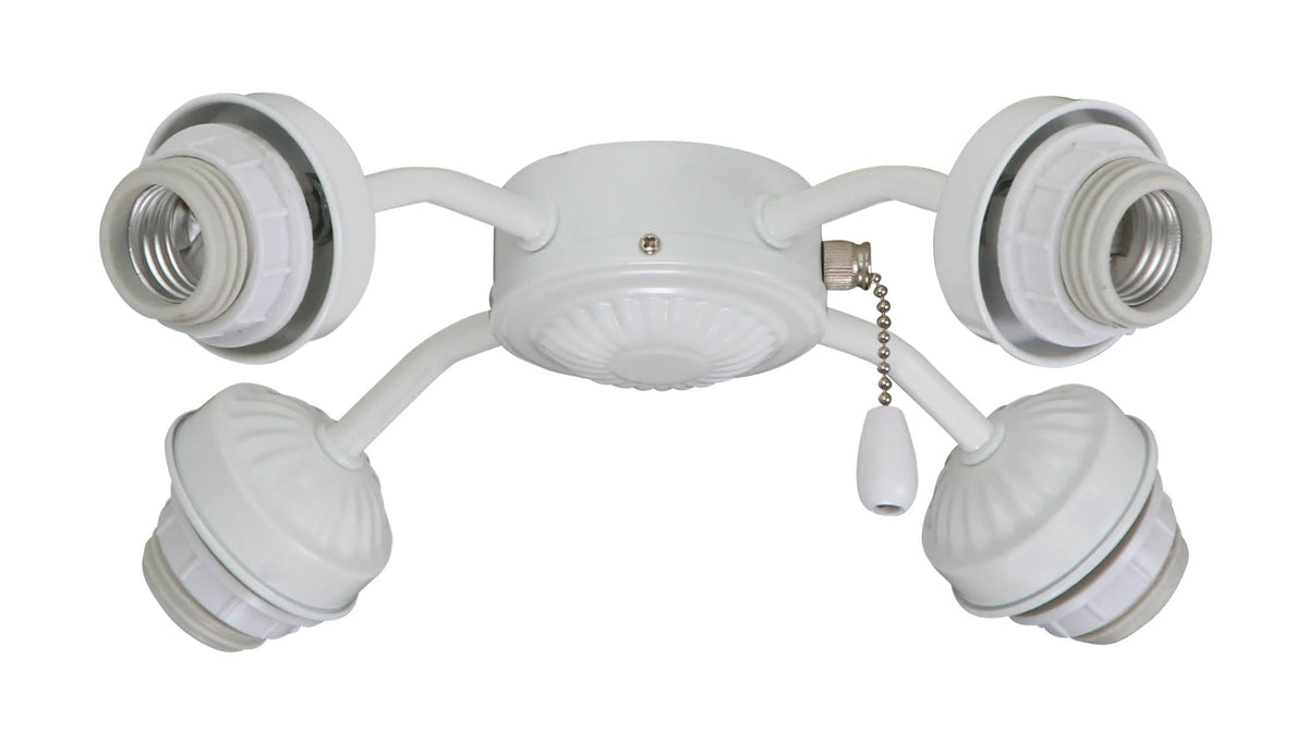 4 Light Satin White Arm Fitter Z59495