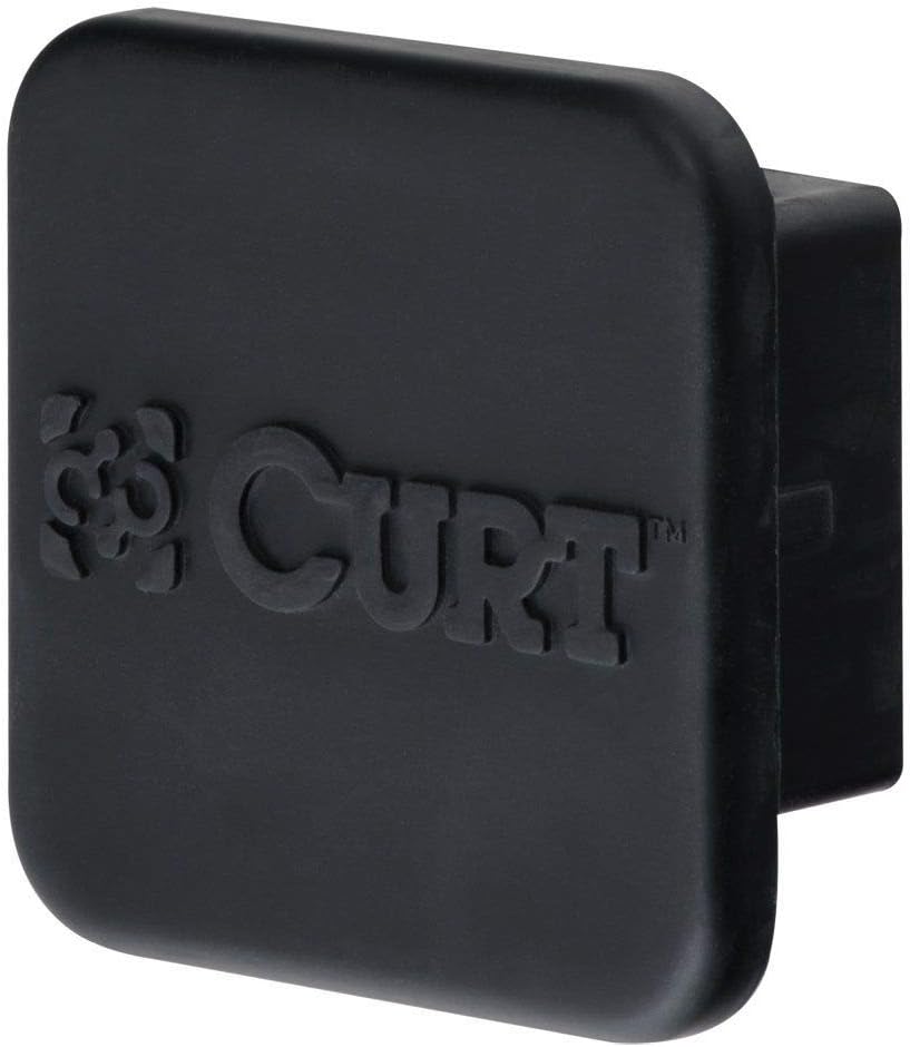 Class 3 Trailer Hitch with 2 Inch Receiver and Rubber Hitch Tube Cover Bundle C1005