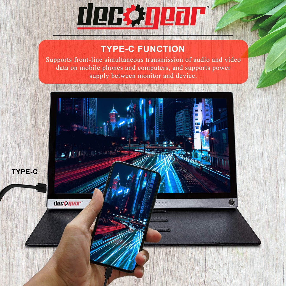 15.6 Portable Monitor 1080p IPS Touchscreen with 10 Point Capacitive Control P45834