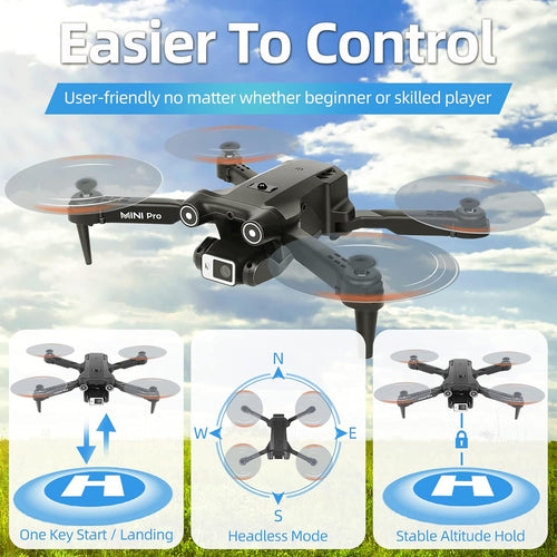 1080P HD FPV Mini Drone with Carrying Case, 2 Batteries J56232