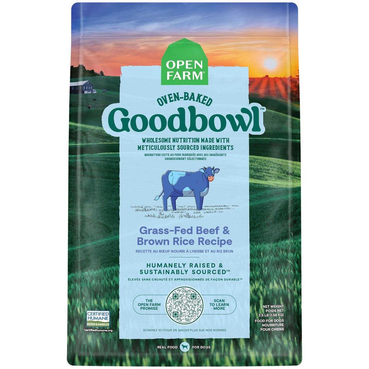Grass Fed Beef Brown Rice Recipe Dog Food X186244