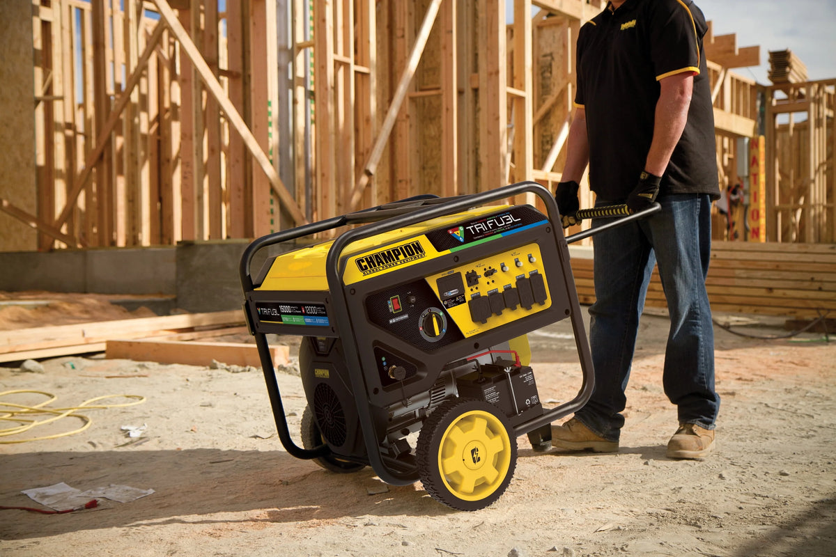 12,000-Watt Tri-Fuel Portable Generator with Electric Start E2099