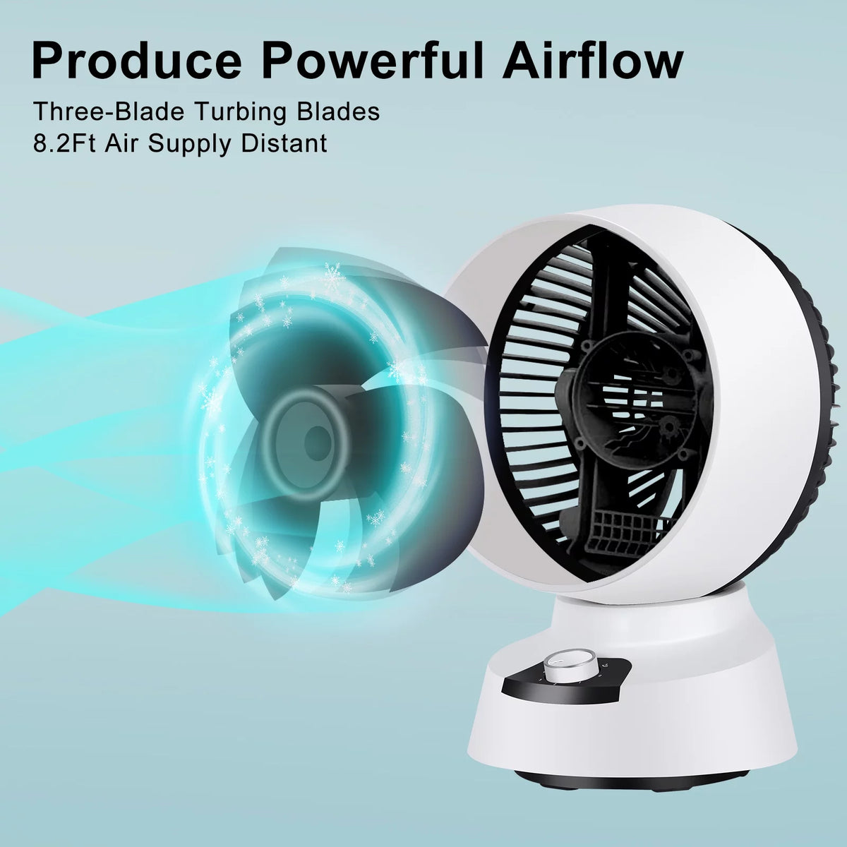 White 3 Speed Air Circulator Fan V448474