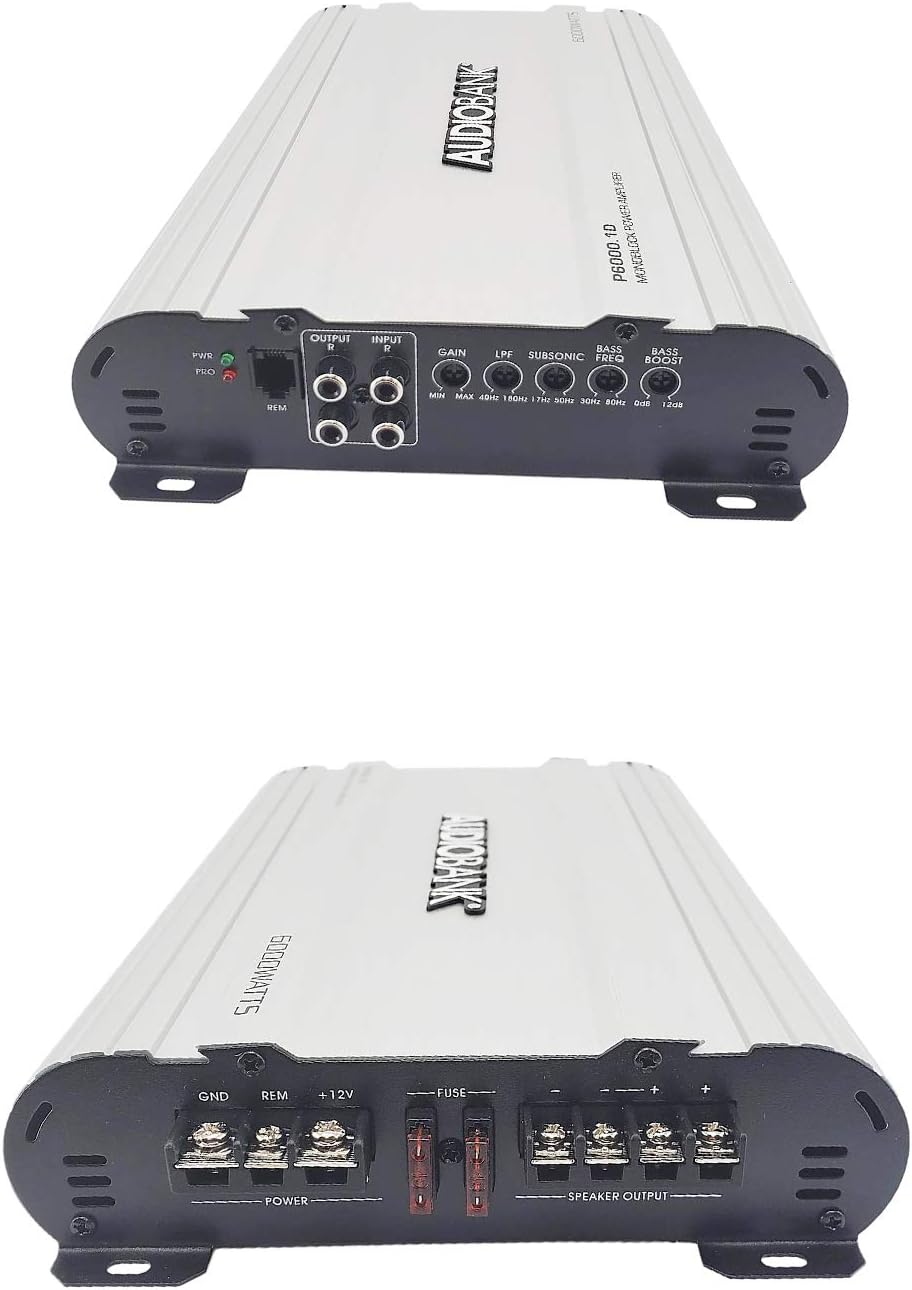 6000 Watts Class D 1OHM Car Audio Stereo Amplifier L48613