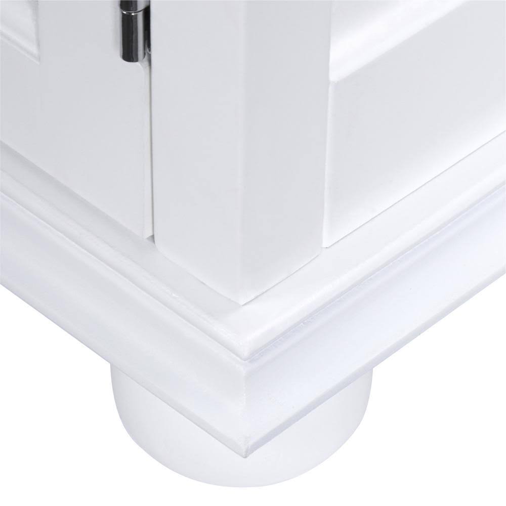 White Bathroom Linen Cabinet G8408
