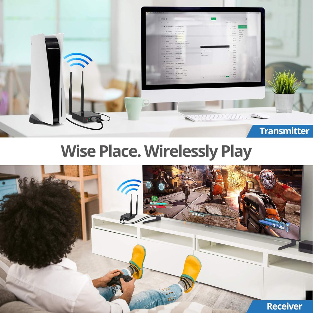 330ft 1080p Wireless HDMI Extender with IR E6798