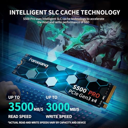 512GB NVMe SSD M.2 PCIe Gen3x4 2280 Internal Solid State Drive I37934