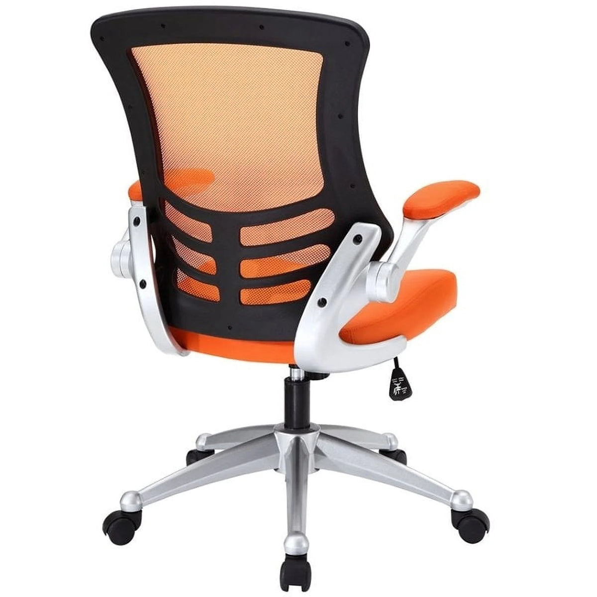 Orange Faux Leather Office Chair H2116