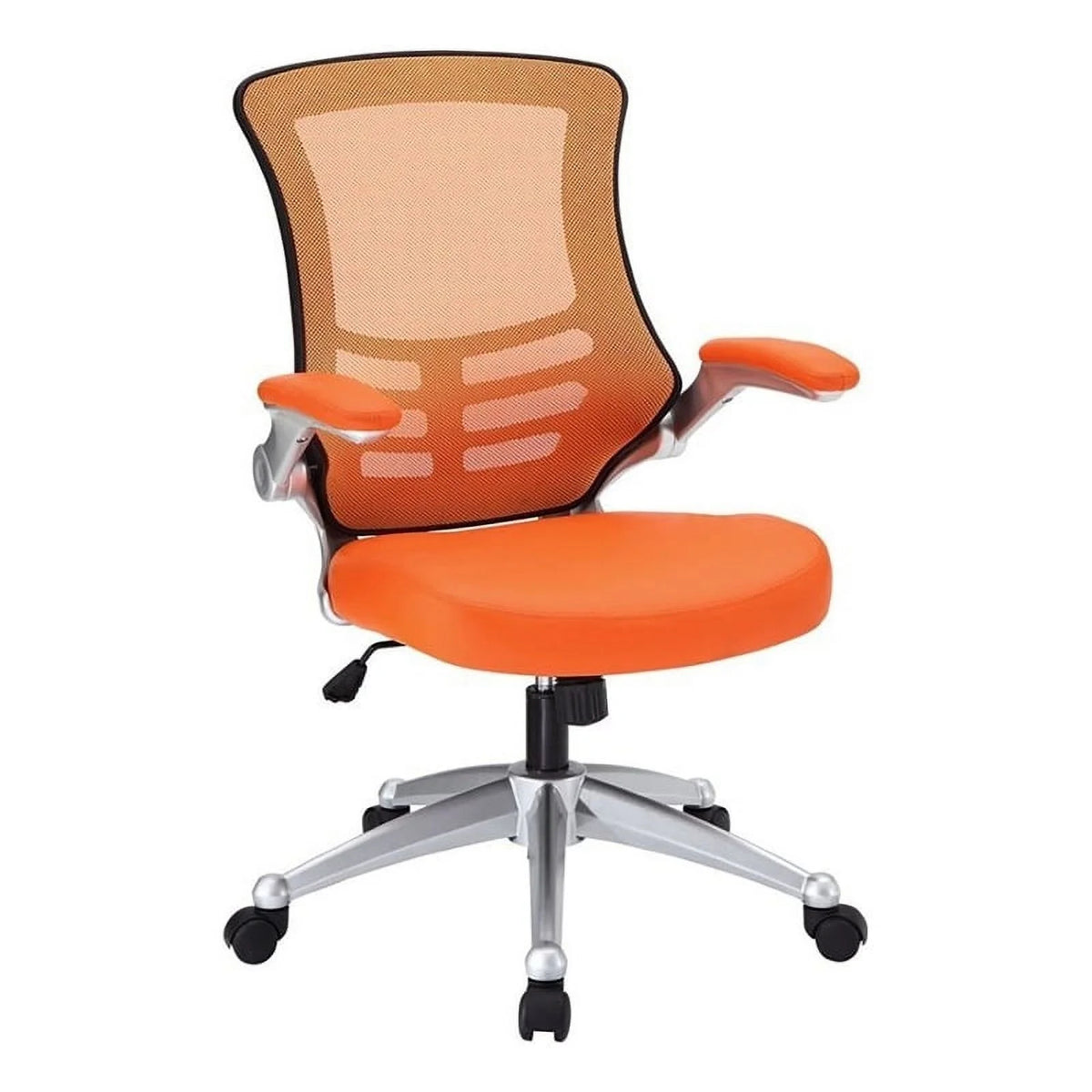 Orange Faux Leather Office Chair H2116