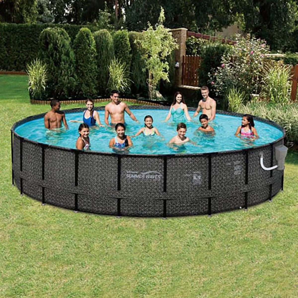 20ft x 48in Above Ground Frame Swimming Pool Set with Pump S69509