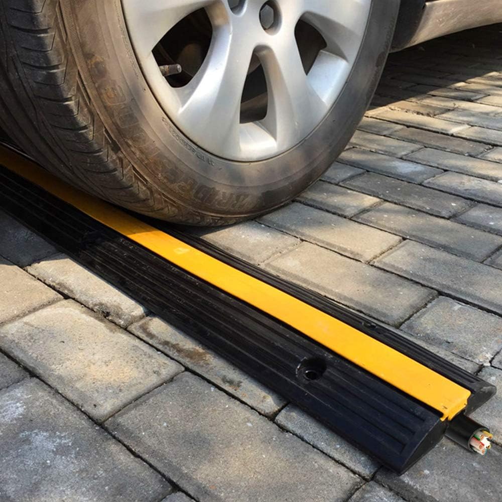 4 Pack Heavy Duty Rubber Cable Protector Ramp Z967831