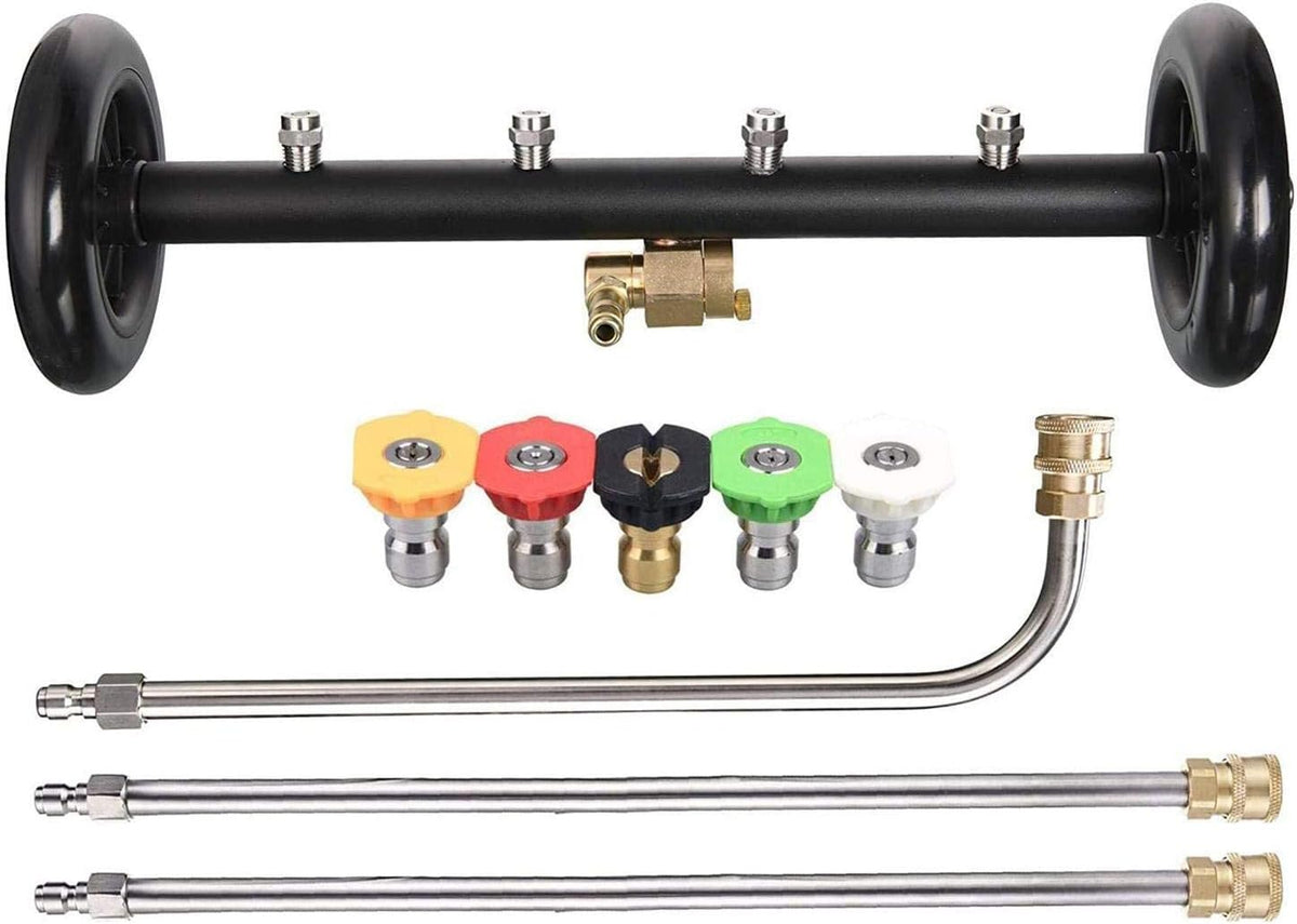 16 Inch Pressure Washer Surface Cleaner with 3 Pieces Extension Wand S261