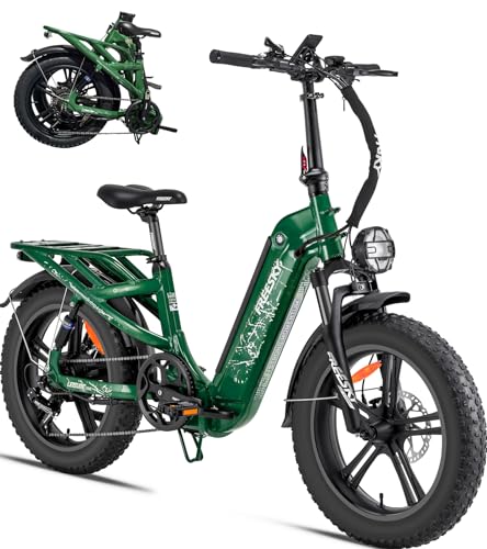 20'' Fat Tire Full Suspension Folding Electric Bike with 48V 20Ah Removable Battery V58792