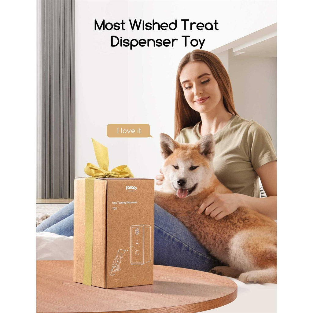 Dog Camera with Treat Dispenser, 2.4G and 5G WiFi Pet Camera with Two Way Audio and 1080P Full HD Night Vision B4682