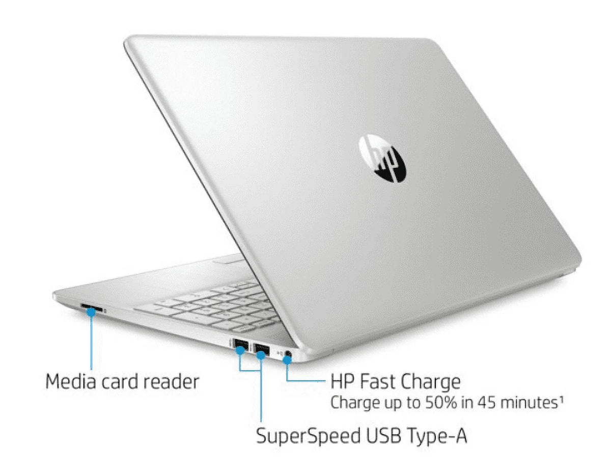 15.6 Inch HD Laptop with AMD Ryzen 3 3250U, 4GB DDR4, 1TB HDD + 128GB SSD, Windows 10 Home, Natural Silver J9001