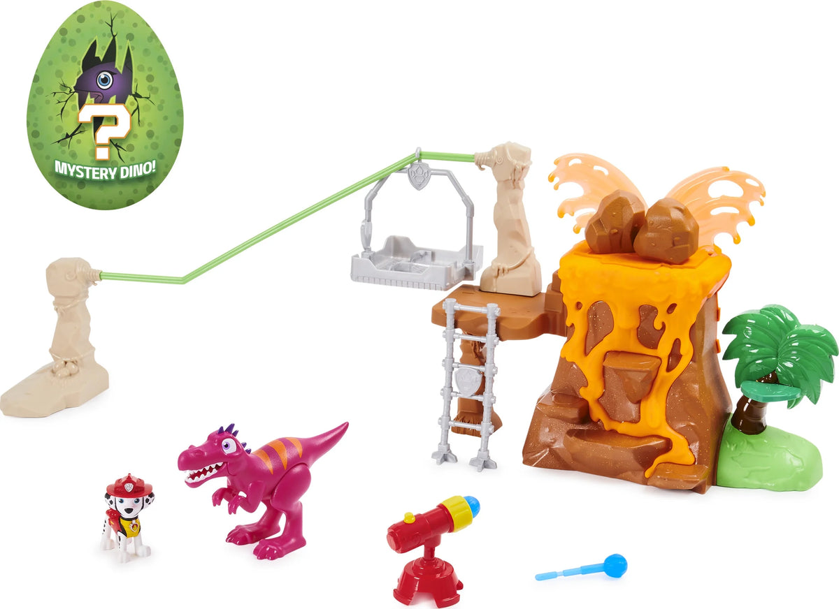 Dino Rescue Volcano Playset with Zipline and 3 Figures M17136