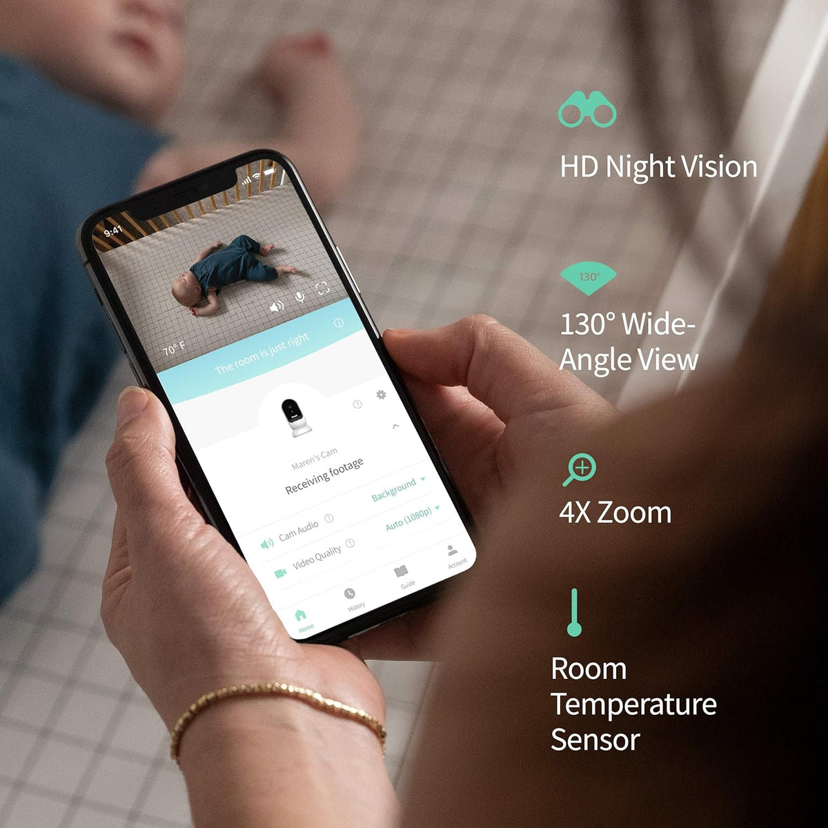 Baby Monitor with Night Vision and Audio Z276