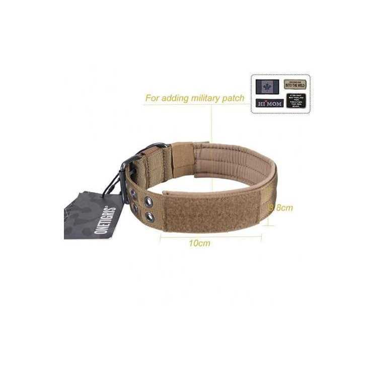 Adjustable Dog Collar with Metal D Ring Buckle L6324
