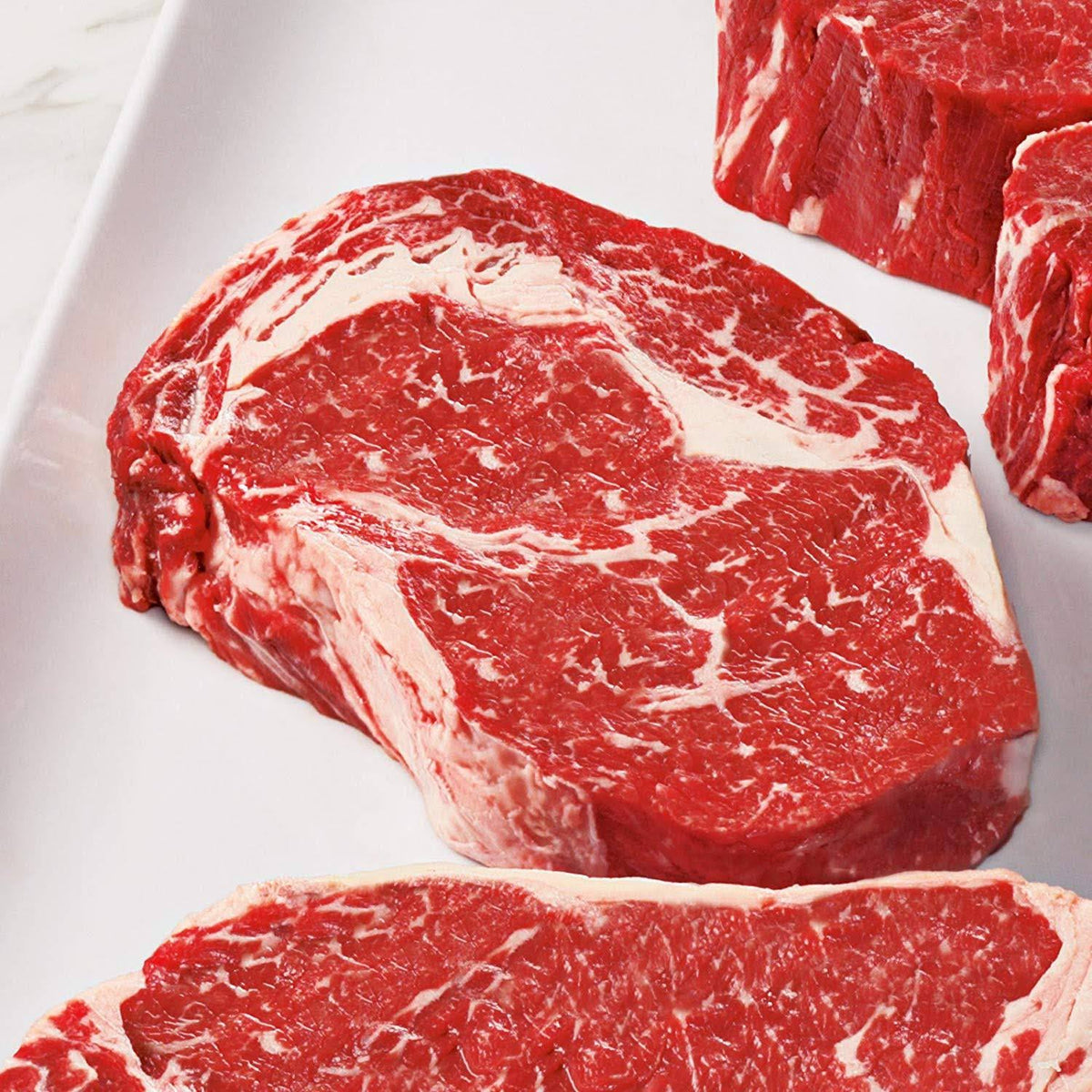 4 Gift Boxed USDA Prime Ribeye Steaks 10 oz Each Y13543