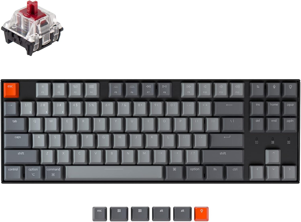 87 Keys Wireless Mechanical Keyboard T828