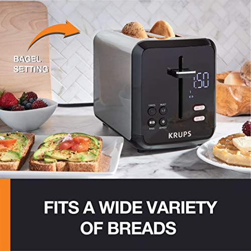 2 Slice Stainless Steel Toaster with Wide Slots R107