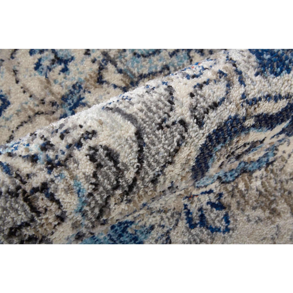 Blue/Ivory/Red Area Rug E3393
