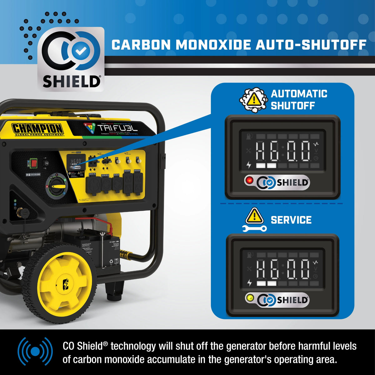 12,000-Watt Tri-Fuel Portable Generator with Electric Start E2099