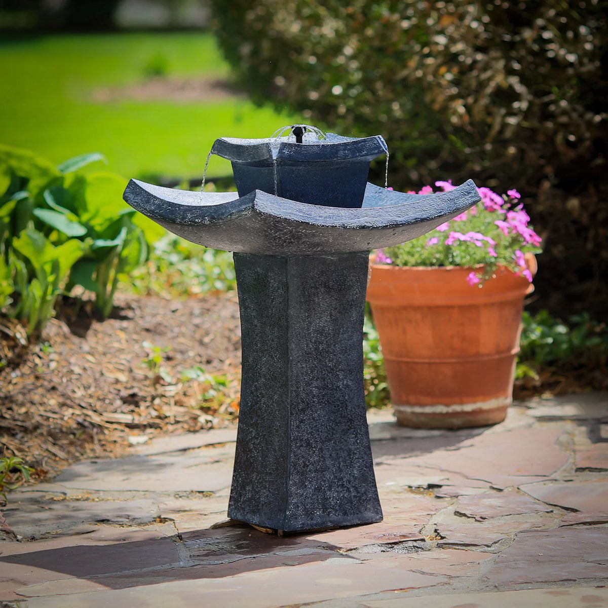 2-Tier Solar-on-Demand Fountain Y462573