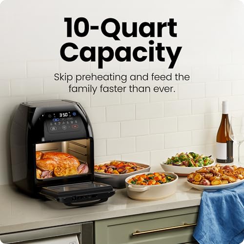 Black 10L Digital Air Fryer Convection Oven W23488