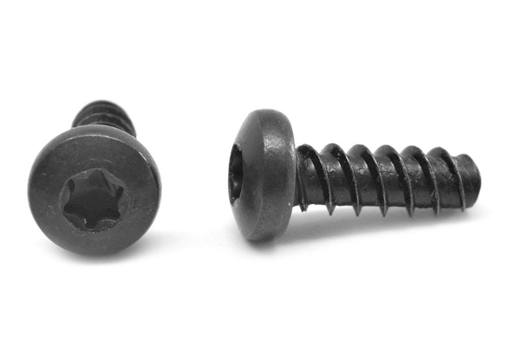 6 Lobe Pan Head Thread Rolling Screw Black Oxide Pk 10000 Q98677