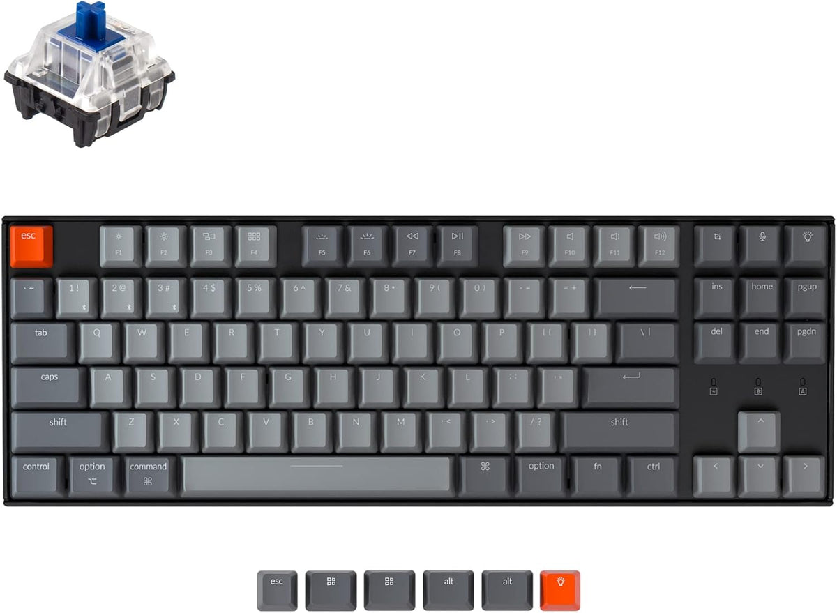 87 Keys Wireless Mechanical Keyboard T828