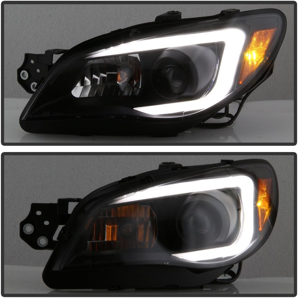 LED Tube Projector Headlights Pair J481