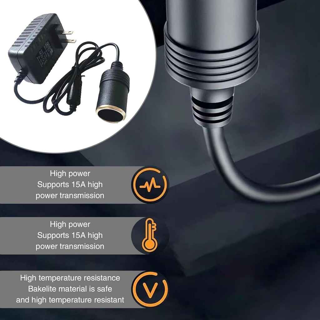1 PC Car Cigarette Lighter Socket Replacement Power Adapter with Line I6911