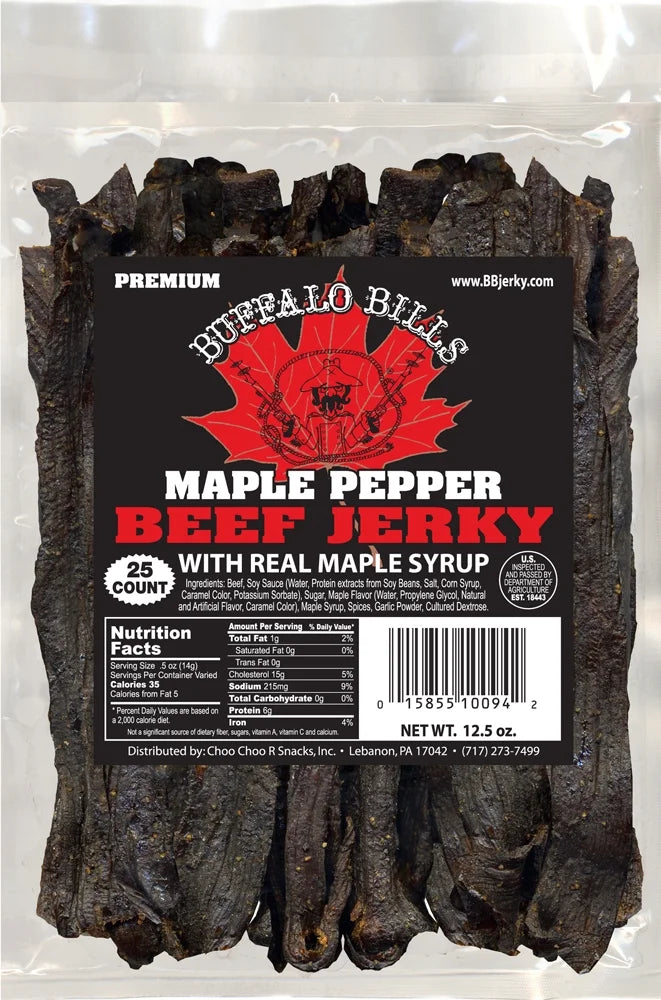 Maple Pepper Beef Jerky Strips P6090