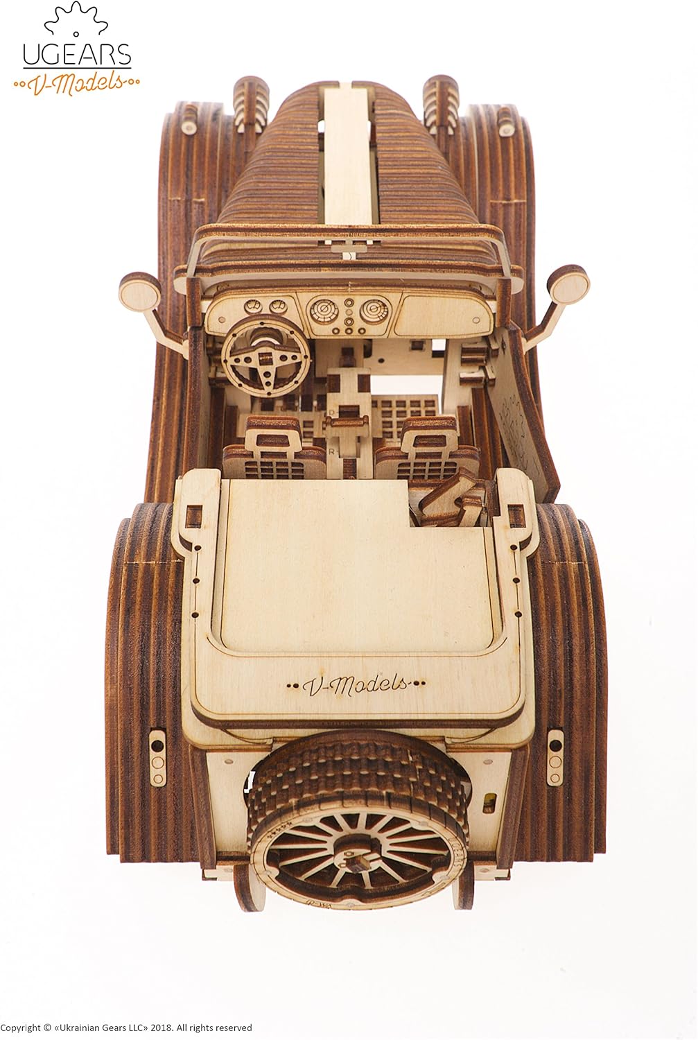 3-D Wooden Puzzle Roadster D210