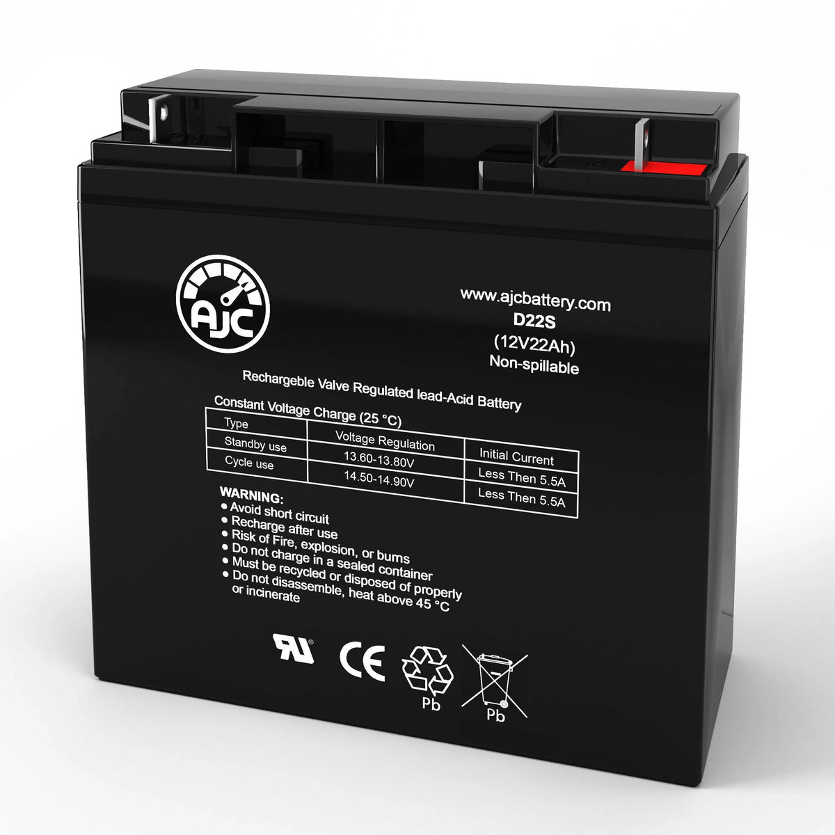 500 Instant 1000 Peak Amp 12V 22Ah Jump Starter Battery Z54704