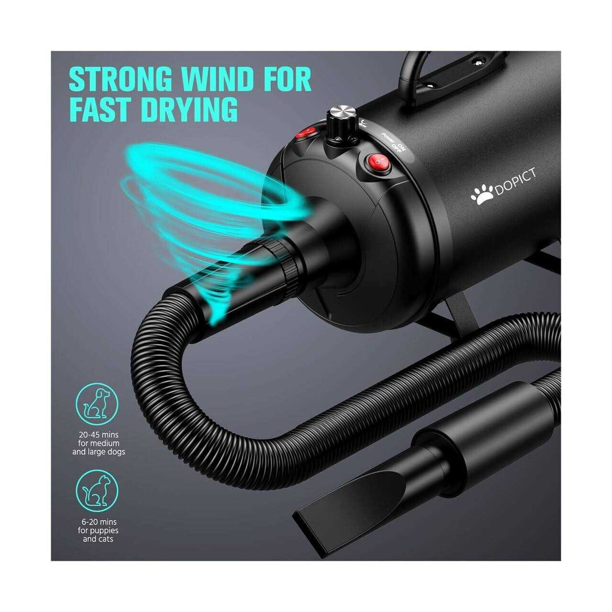 3800W Adjustable Speed Pet Grooming Dryer S2977